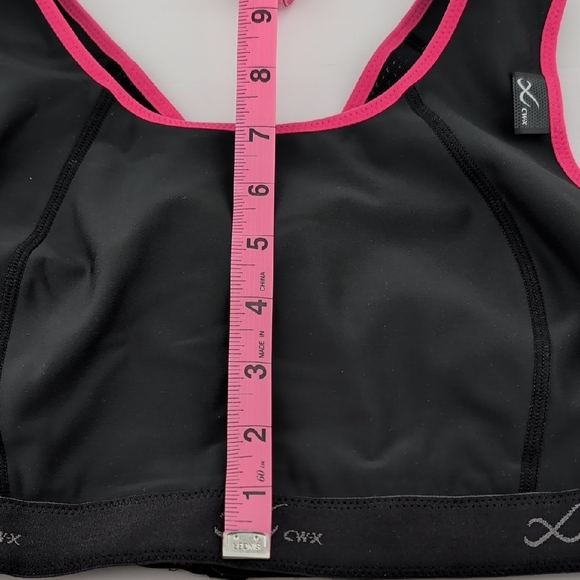 CW-X Black Sports Bra with Pink Trim - Picture 5 of 5